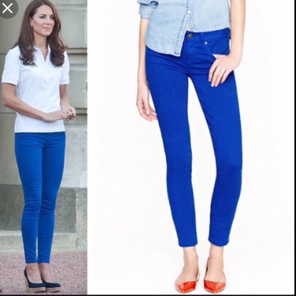 NWT J. Crew Garment Dyed Toothpick Ankle Jeans 32